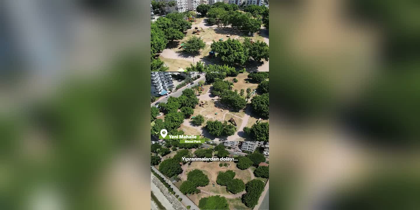 Mezitli'de park ve yeşil alanlar baştan sona yenileniyor