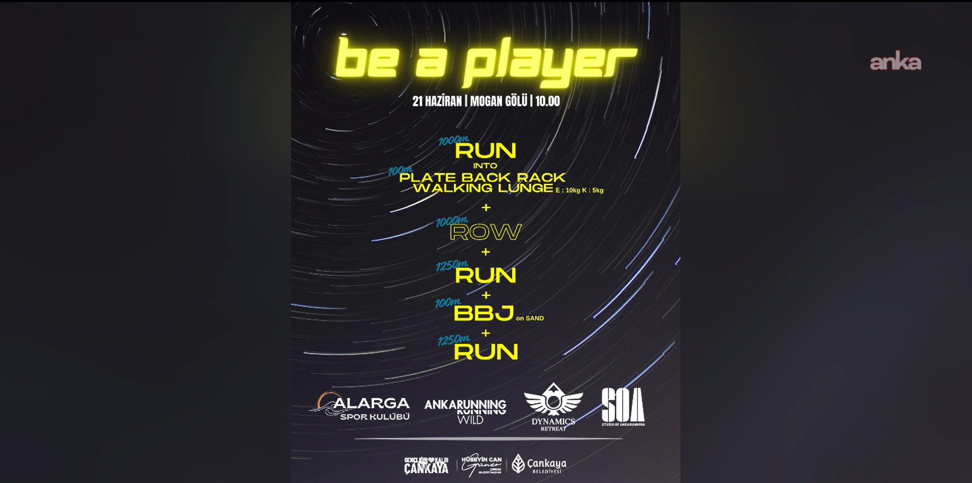Çankaya'da “Be A Player Ankara” spor buluşması