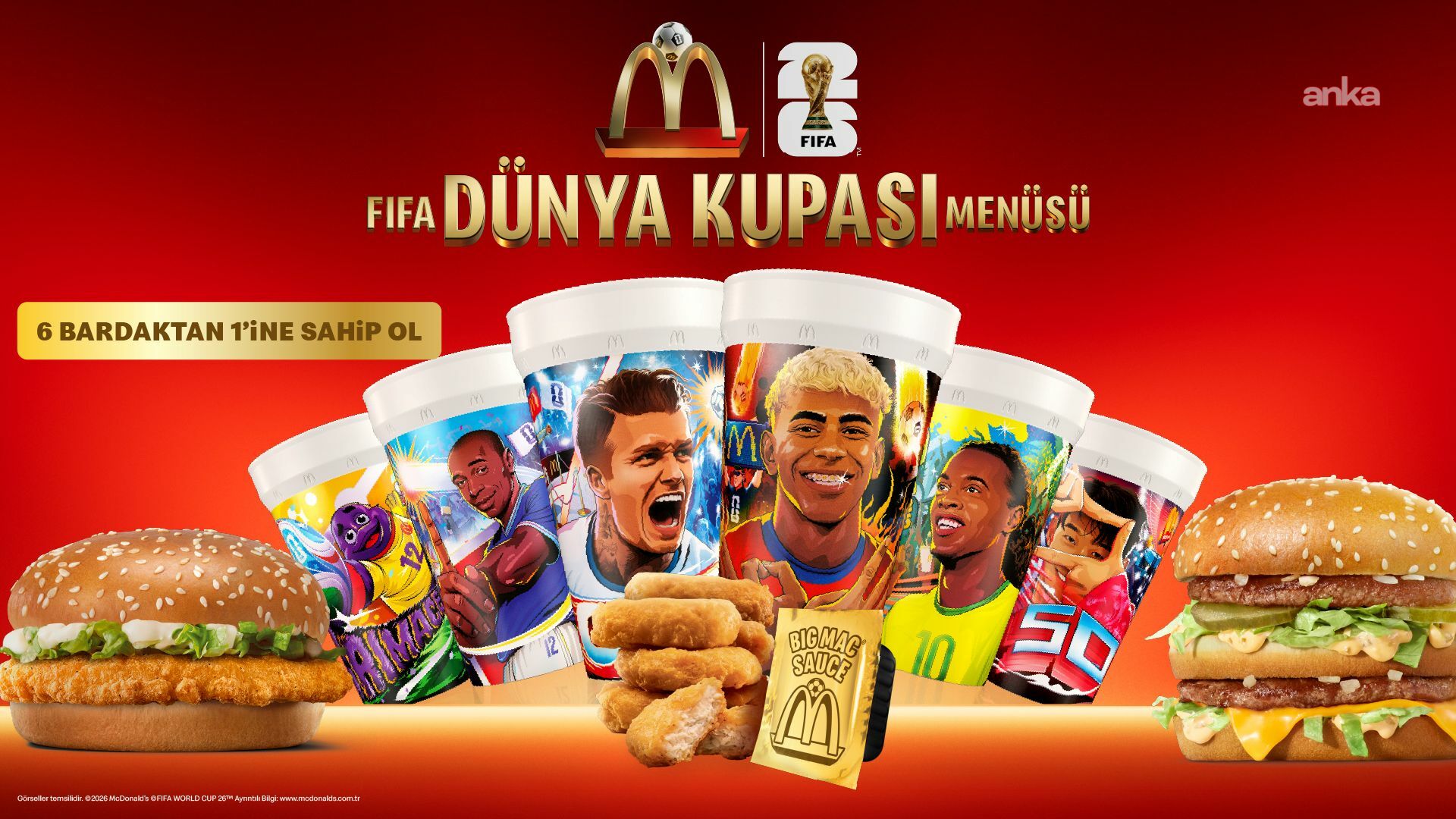 McDonald’s Türkiye, yeni menüler ve koleksiyon ürünleriyle Dünya Kupası heyecanına ortak oluyor