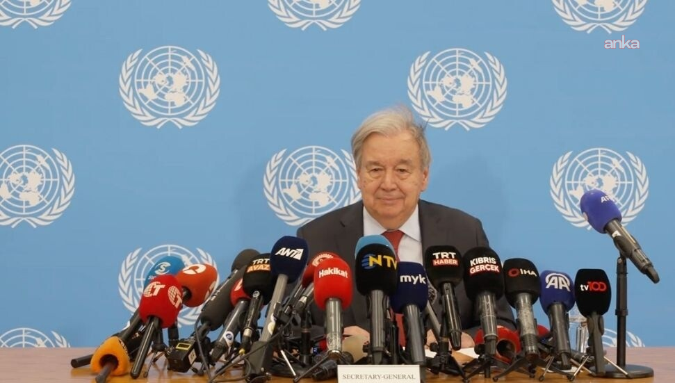 BM Genel Sekreteri Guterres'ten Kıbrıs'taki üçlü görüşme sonrası açıklama: "Sonuçsuz kalacak yeni bir 5+1 toplantısı istemiyorum"