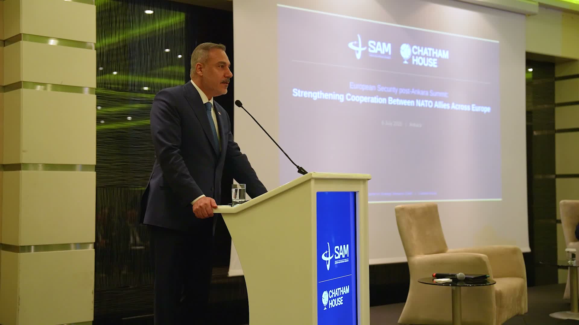 Bakan Fidan, Avrupa güvenliği konulu etkinliğe katıldı