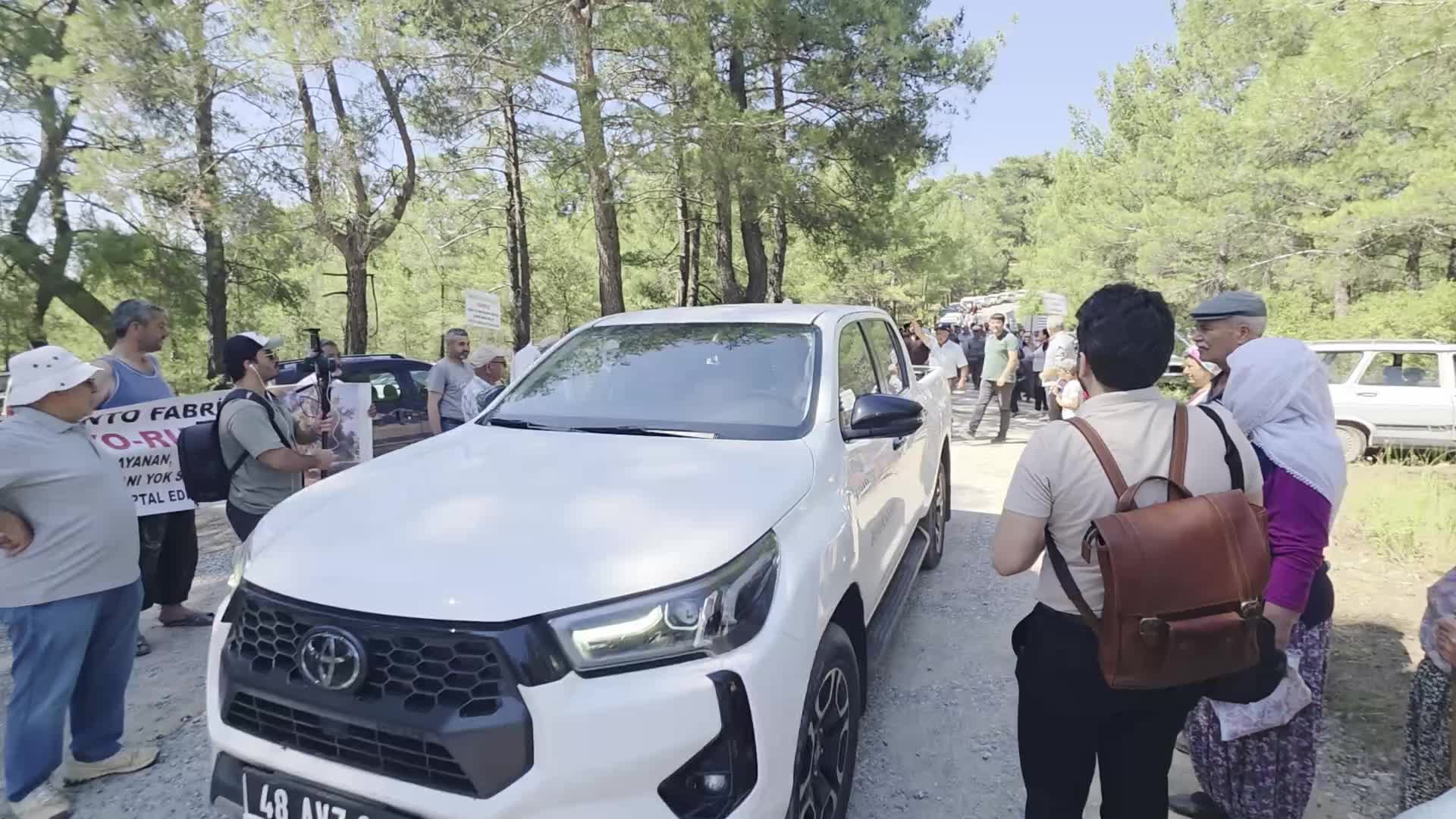 Muğla'da çimento fabrikası davasında keşif yapıldı