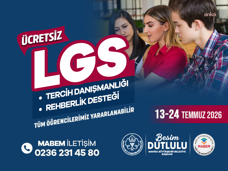 Manisa Büyükşehir Belediyesi'nden LGS adaylarına ücretsiz tercih desteği