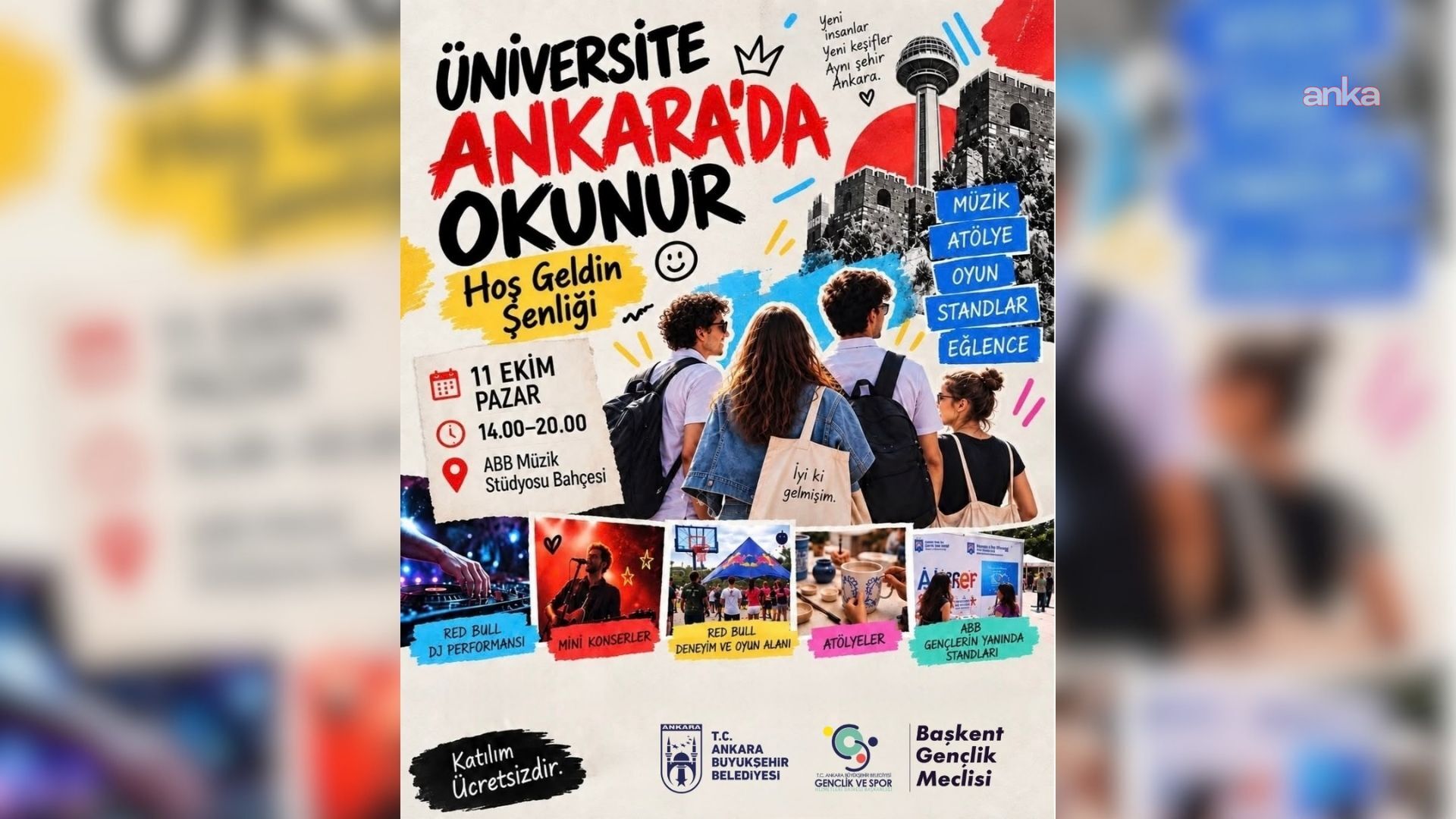 Ankara Büyükşehir Belediyesi'nden öğrencilere "Hoş Geldin" şenliği