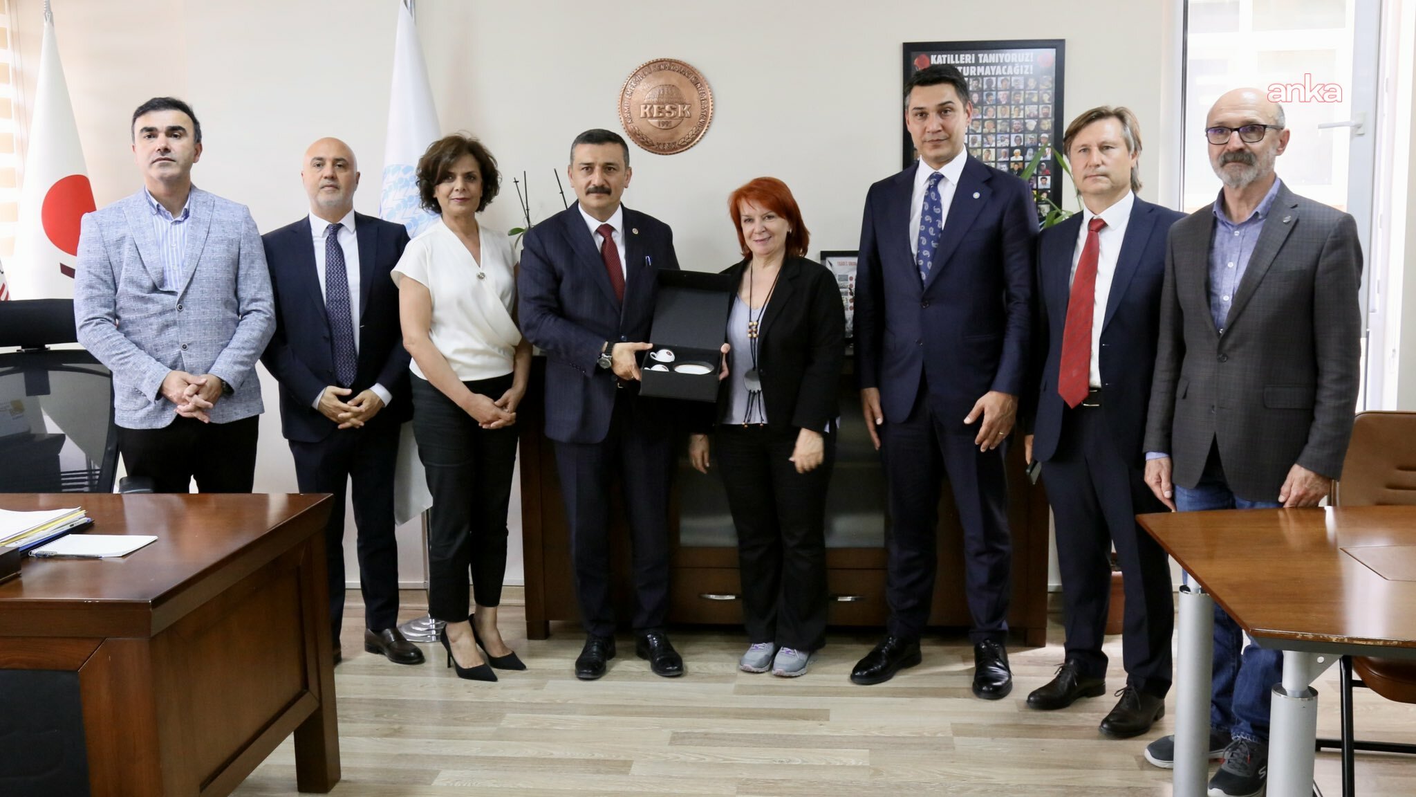 İYİ Partili Türkoğlu’ndan KESK’e ziyaret