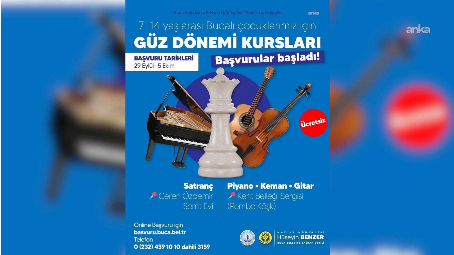 Buca’da 7-14 yaş arası çocuklara ücretsiz kurs imkânı: Kayıtlar devam ediyor