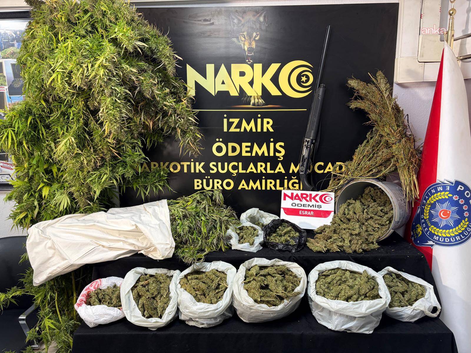 Ödemiş’te uyuşturucu operasyonunda 7,6 kilo esrar ele geçirildi