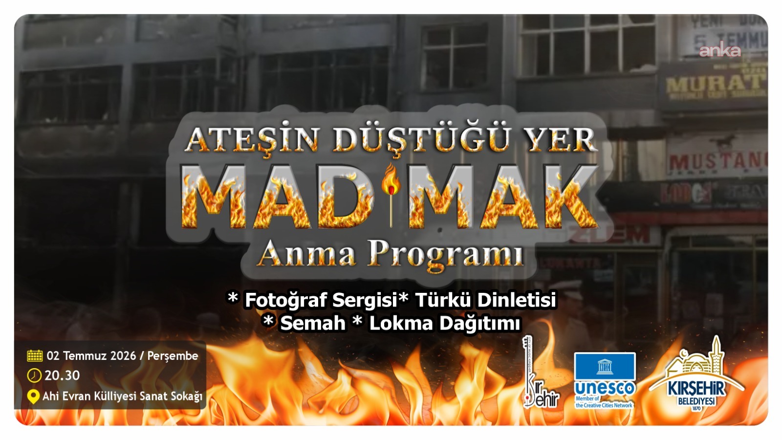 Sivas Katliamı'nda yaşamını yitirenler, Kırşehir'de anılacak