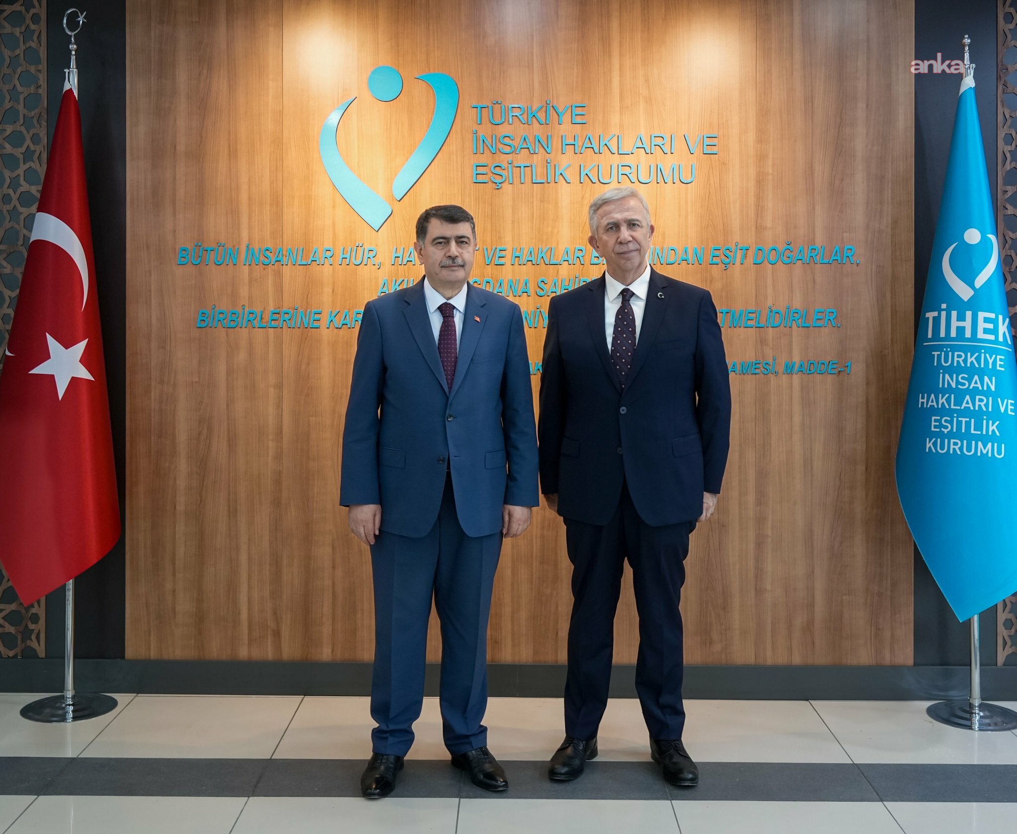 Mansur Yavaş'tan TİHEK Başkanı Vasip Şahin’e ziyaret