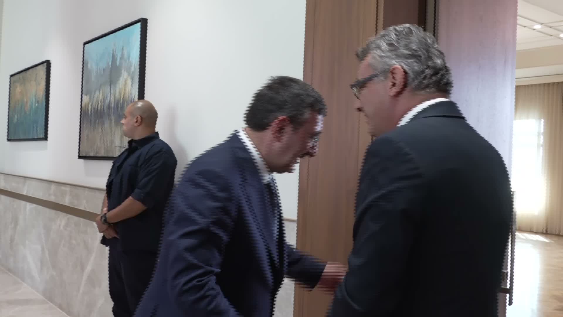 KKTC Cumhurbaşkanı Tufan Erhürman, Cumhurbaşkanı Yardımcısı Cevdet Yılmaz'ı kabul etti