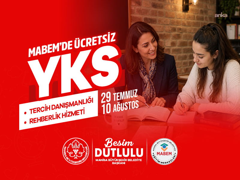 Manisa Büyükşehir Belediyesi'nden ücretsiz YKS danışmanlığı hizmeti