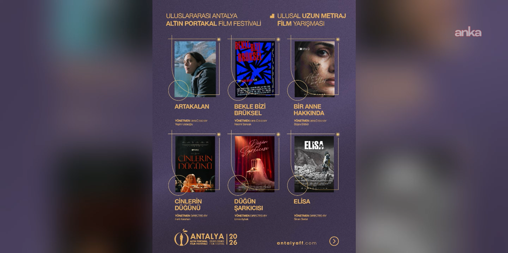 Antalya Altın Portakal'ın "Ulusal Uzun Metraj" kategorisinde yarışacak filmler belli oldu