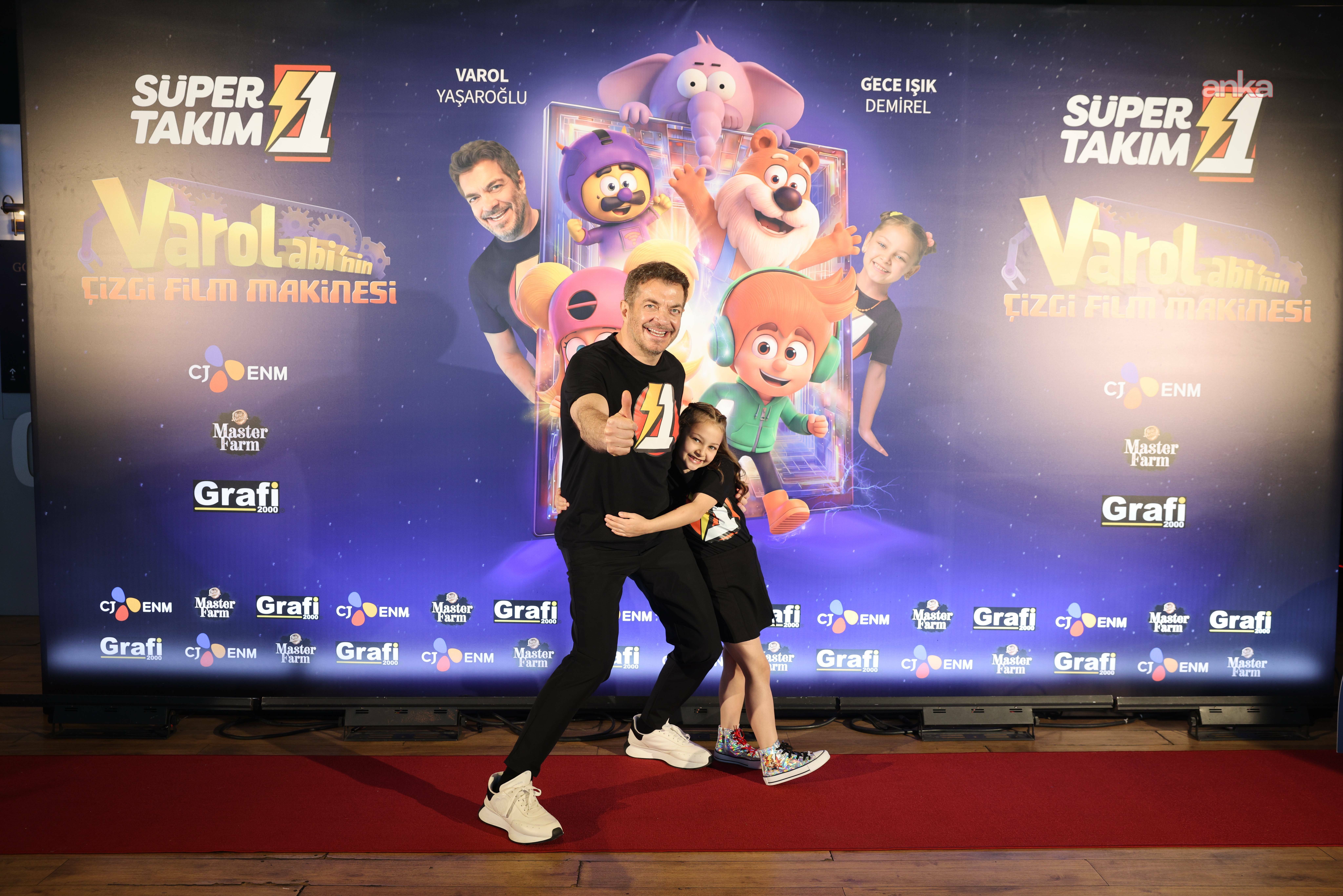Kral Şakir serisinin yeni filmi “Süper 1 Takım: Varol Abi’nin Çizgi Film Makinesi”nin galası yapıldı
