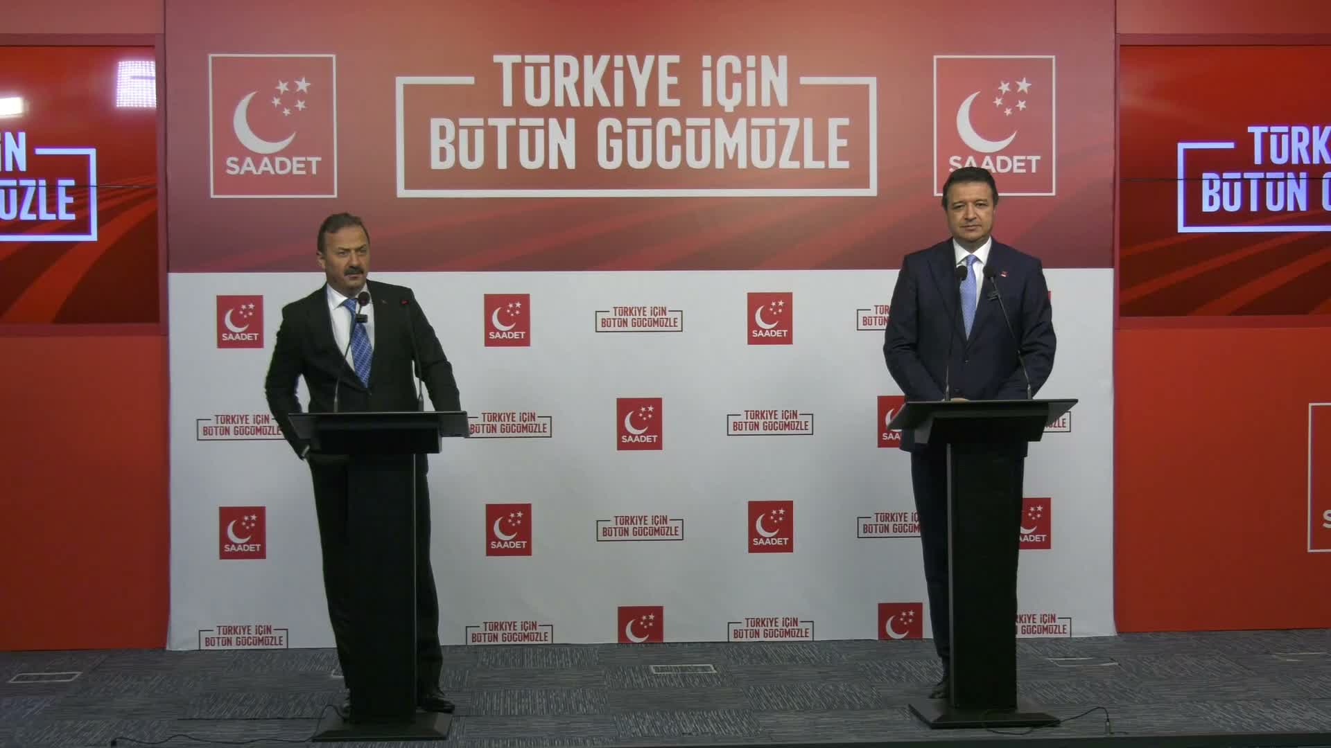 Anahtar Parti Genel Başkanı Ağıralioğlu, Saadet Genel Başkanı Arıkan'ı ziyaret etti
