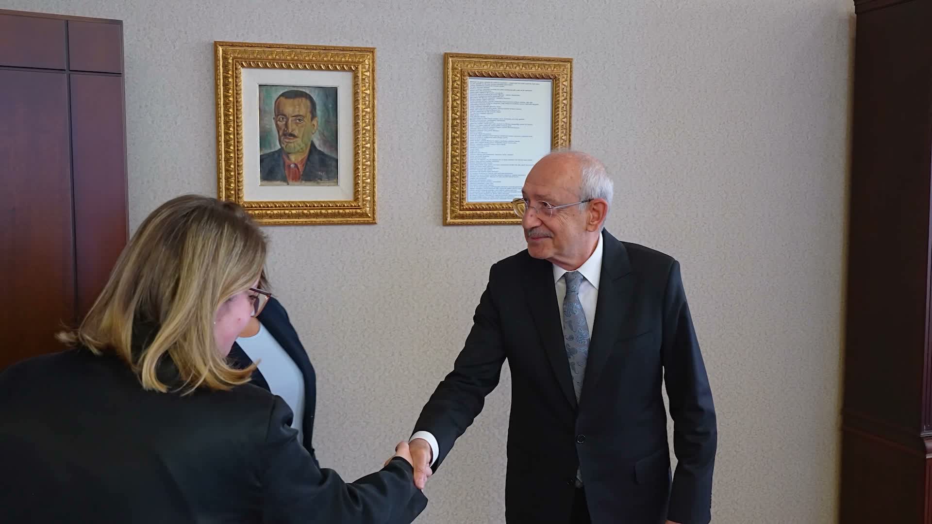 Kılıçdaroğlu, AB Türkiye Delegasyonu Başkanı Orav'ı kabul e…
