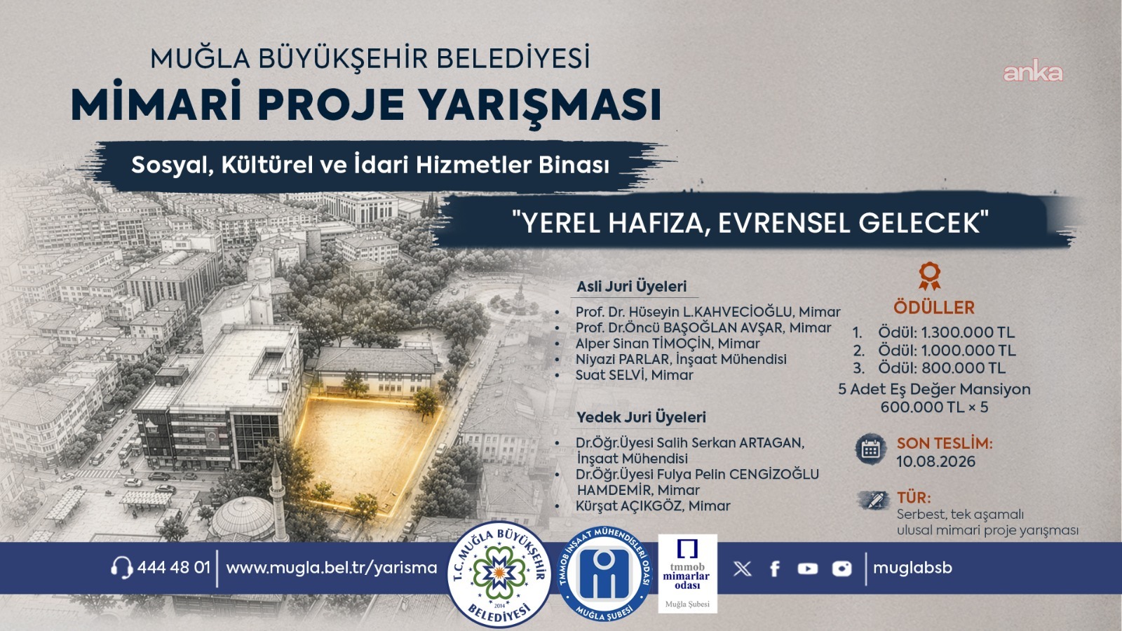 Muğla Büyükşehir Belediyesi’nden ödüllü mimari proje yarışması