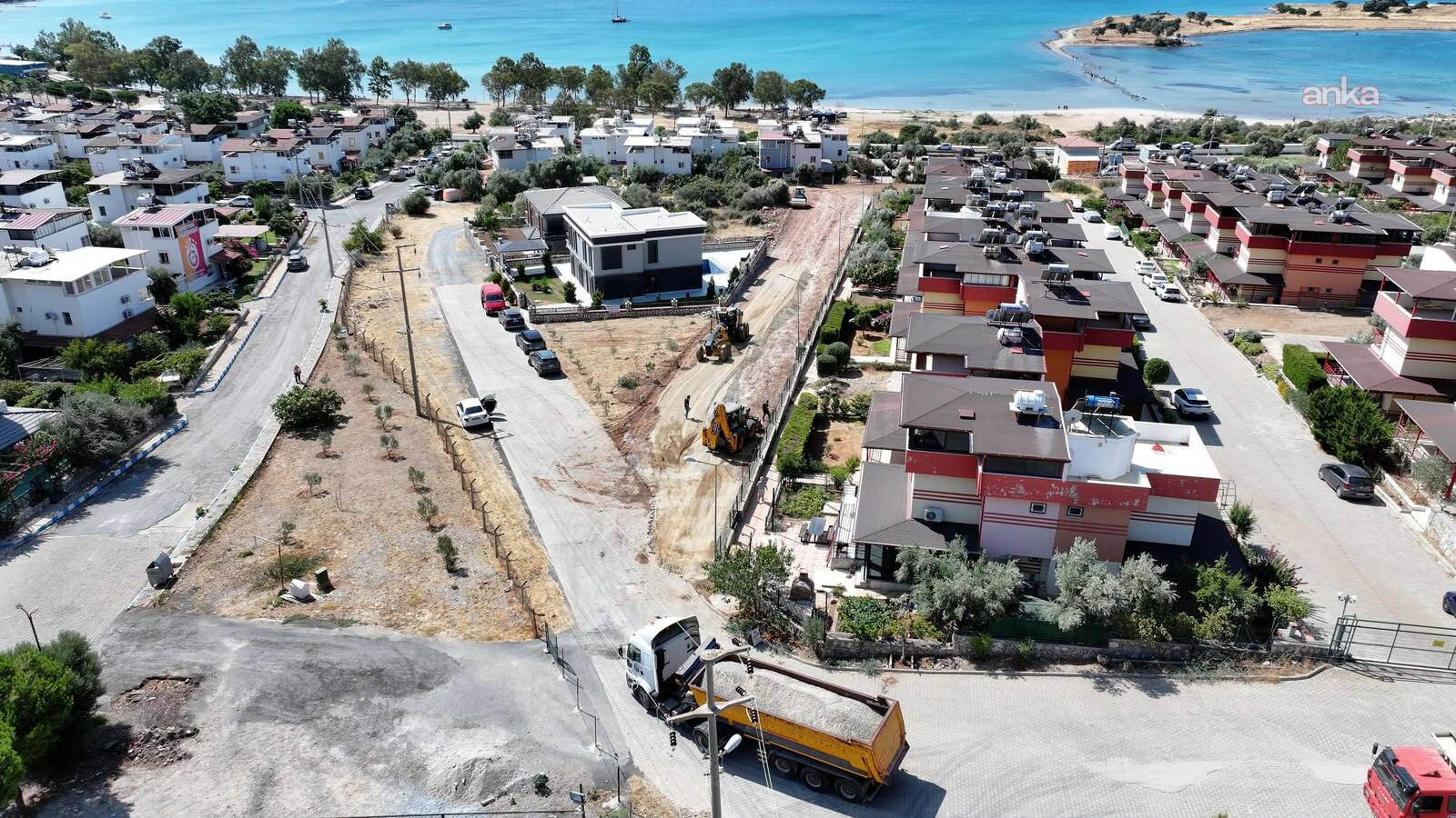 Didim Belediyesi, Akbük'te yol çalışmalarını sürdürüyor