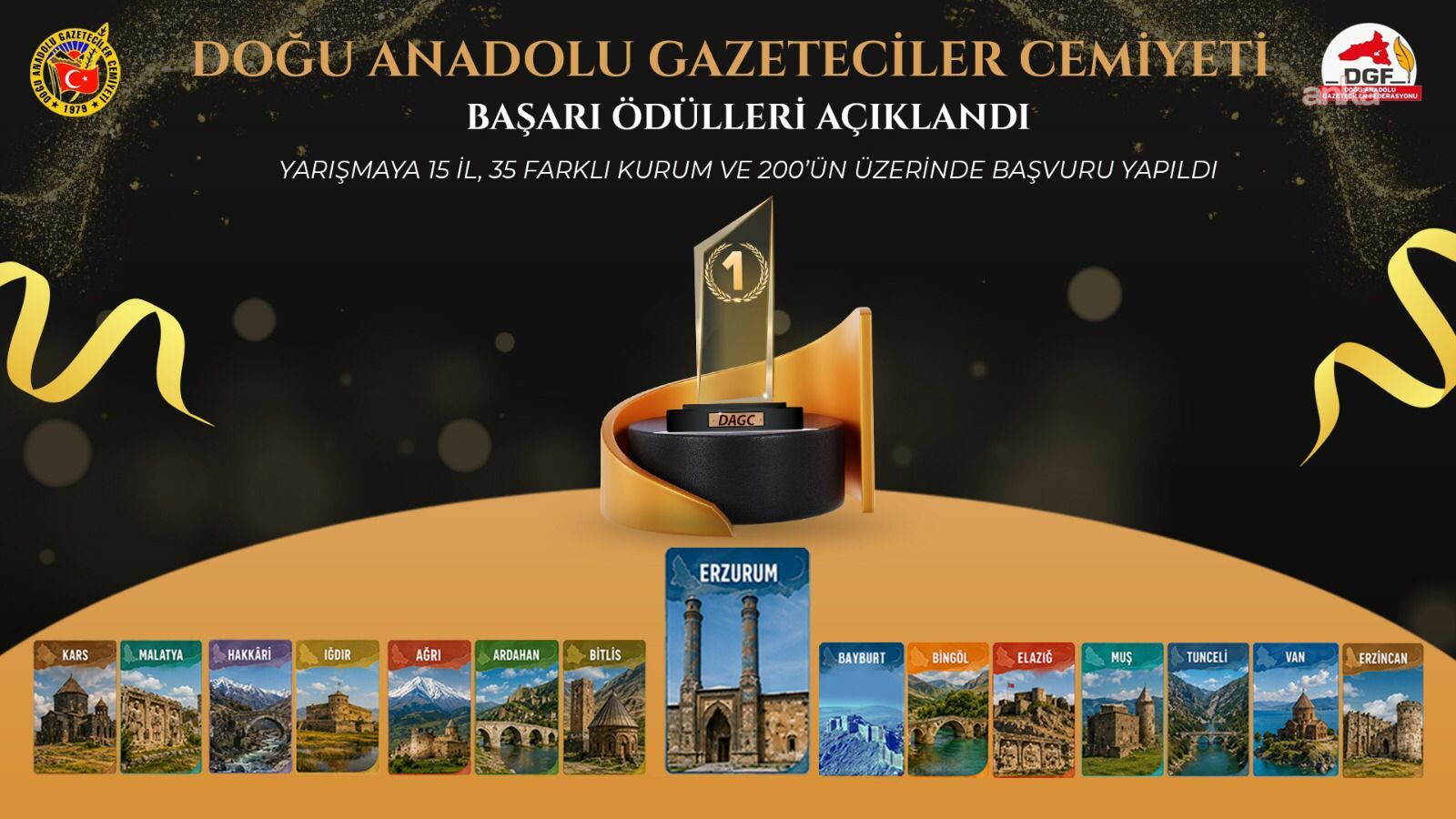 DAGC'nin haber ödüllerinin kazananları açıklandı... ANKA Iğdır muhabiri Ünsal da ödüle layık görüldü