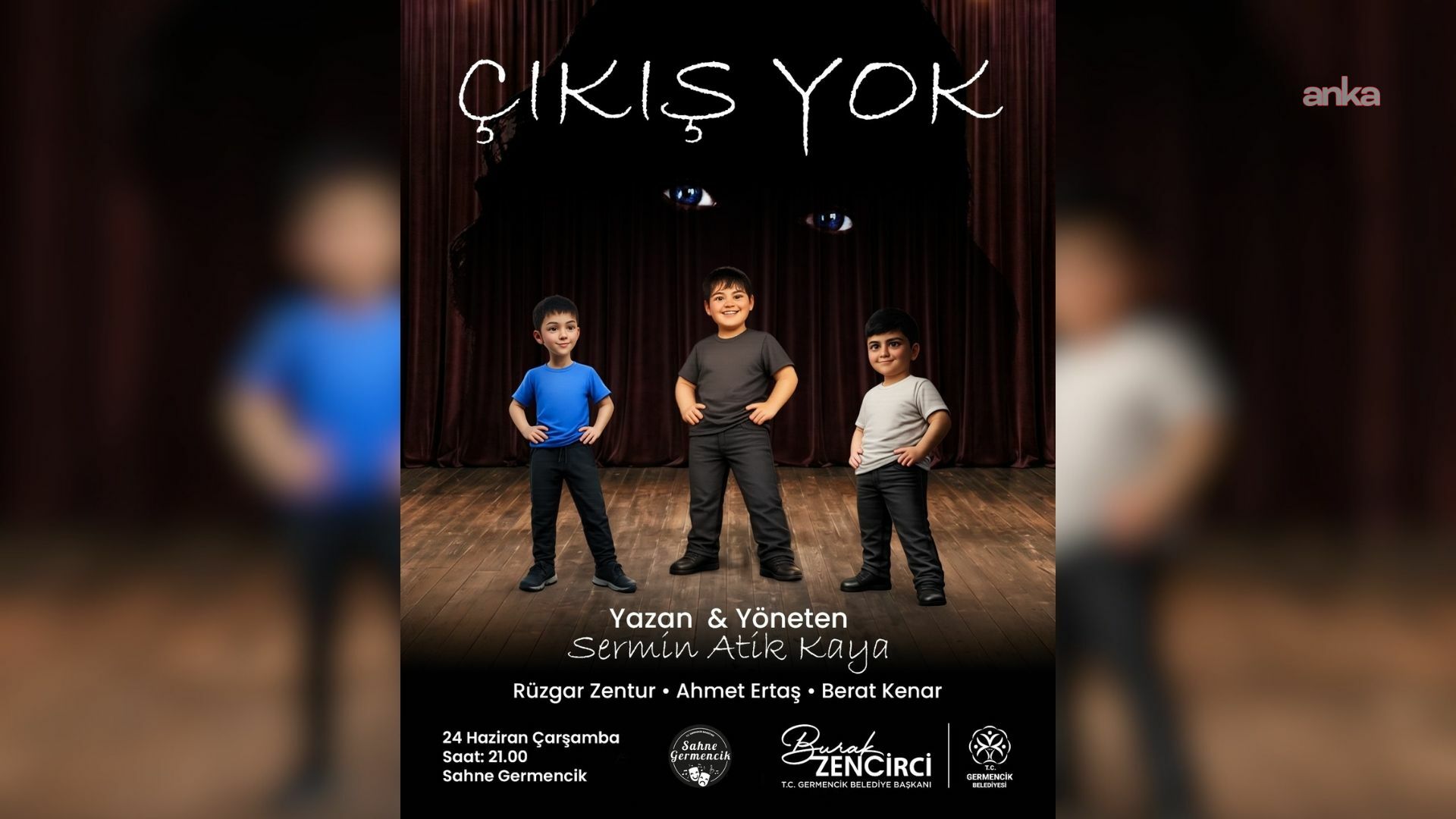 Germencik'in genç tiyatrocuları, “Çıkış Yok” ile ilk kez seyirci karşısına çıkacak