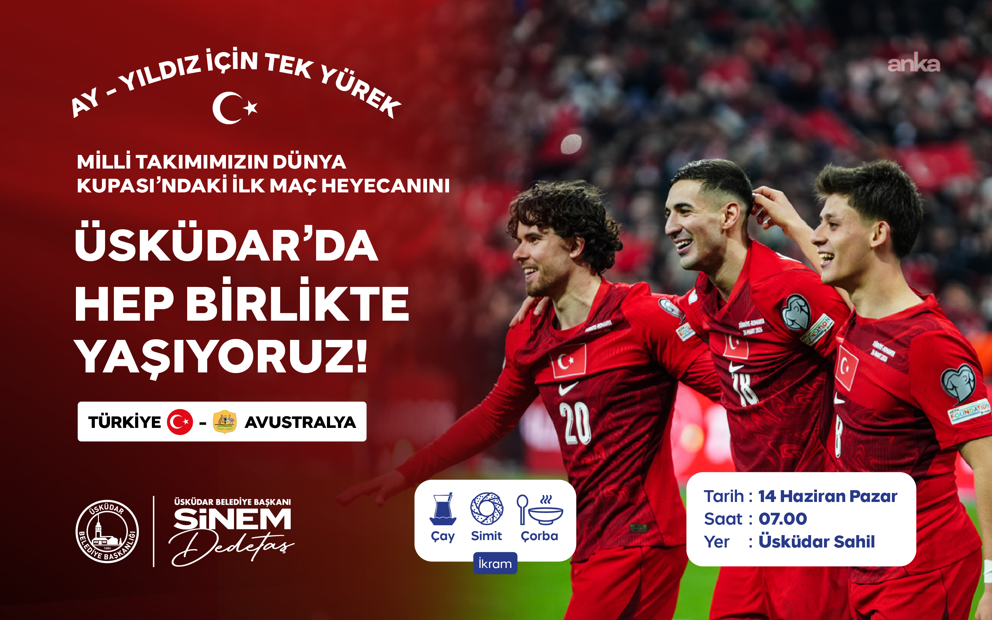 Dünya Kupası heyecanı Üsküdar'da yaşanacak