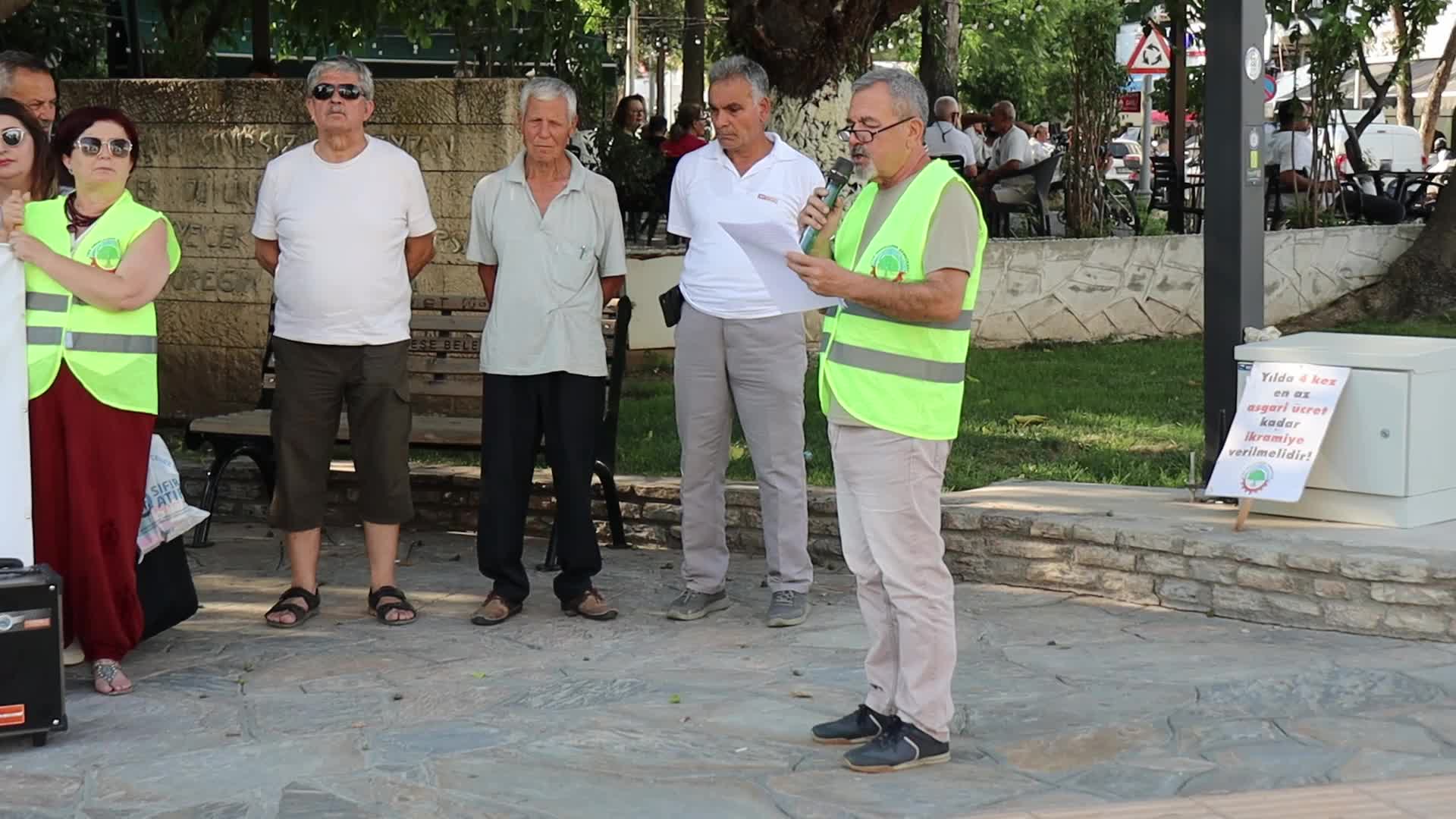 Muğla’da emeklilerden maaş zammı tepkisi