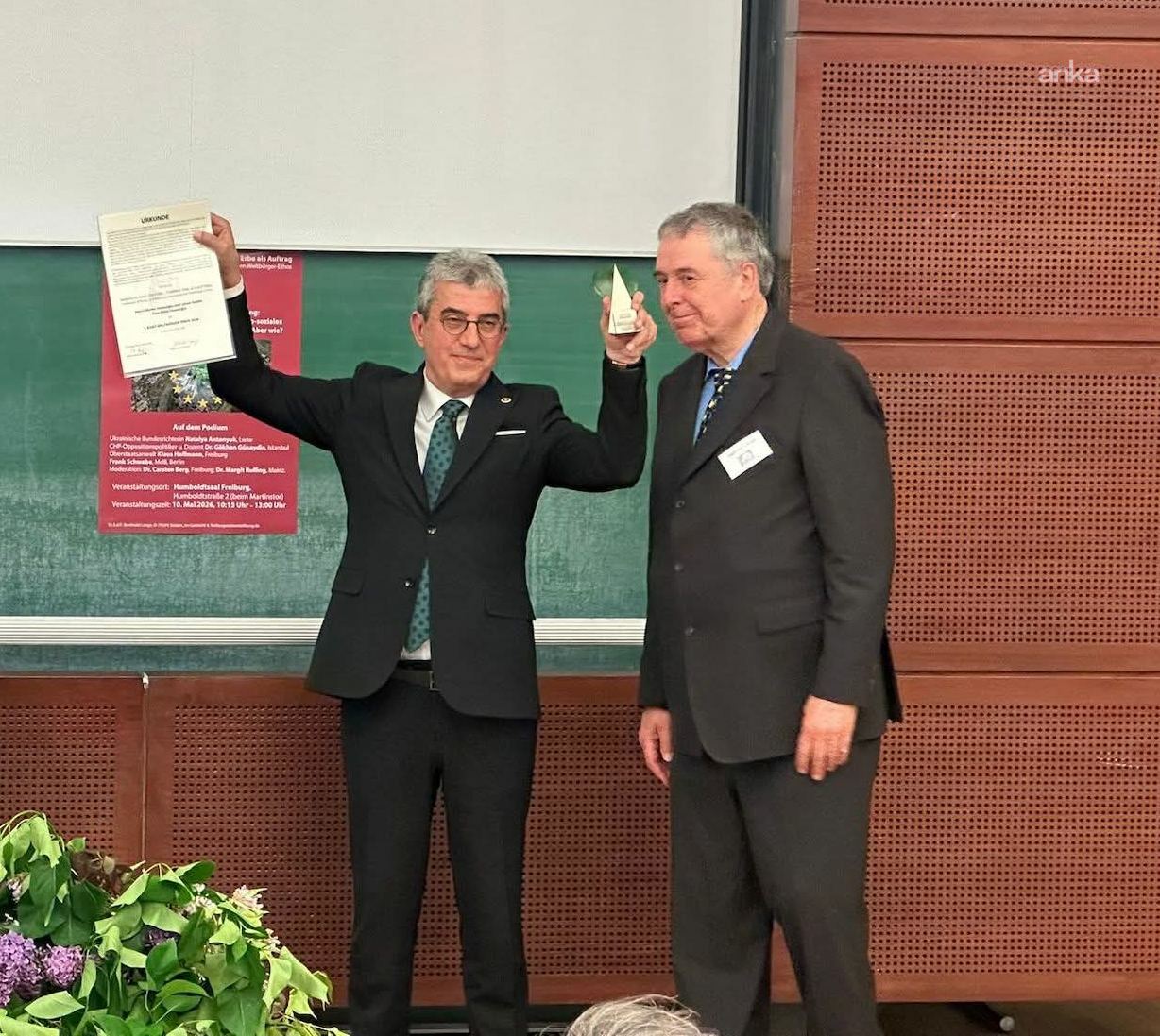 Alman Immanuel Kant Vakfı, “Dünya Vatandaşlığı Ödülü”ne İmamoğlu çiftini layık gördü