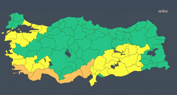 İçişleri Bakanı Çiftçi'den kuvvetli yağış uyarısı: 25 il için sarı, 4 il için turuncu kod