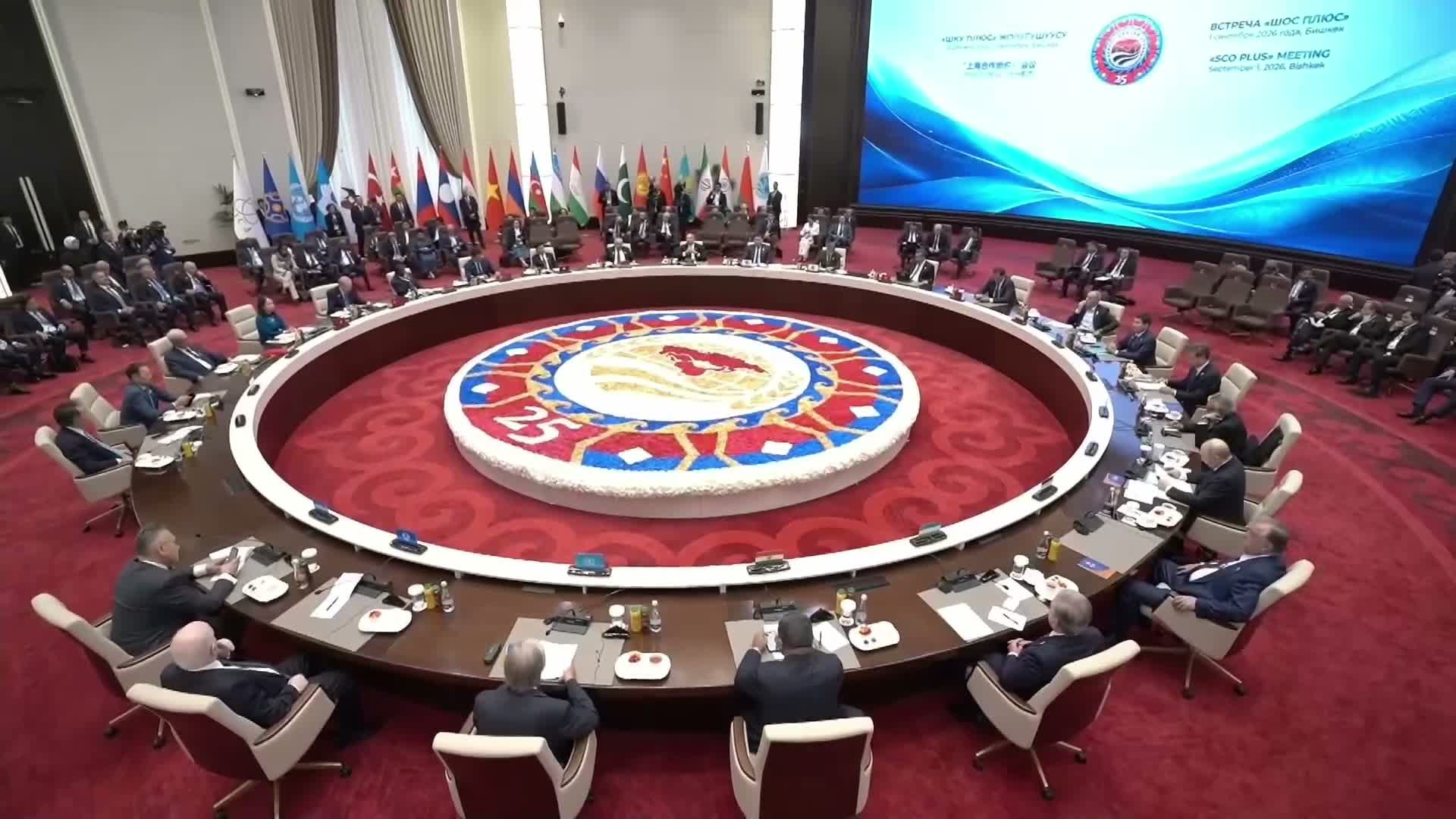 Cumhurbaşkanı Erdoğan: "Orta Koridor'un, Kuşak ve Yol girişimiyle uyumlu hale getirilmesini istiyor, ŞİO bünyesindeki iş birliğine büyük önem veriyoruz"