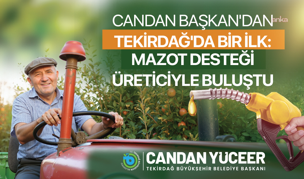 Tekirdağ'da mazot desteği kartlarının dağıtımı başladı