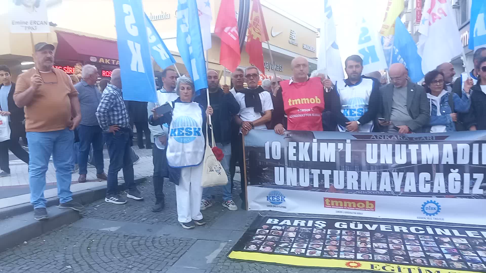10 Ekim Ankara Gar Katliamı'nın 11. yılında Samsun’da adalet ve barış çağrısı