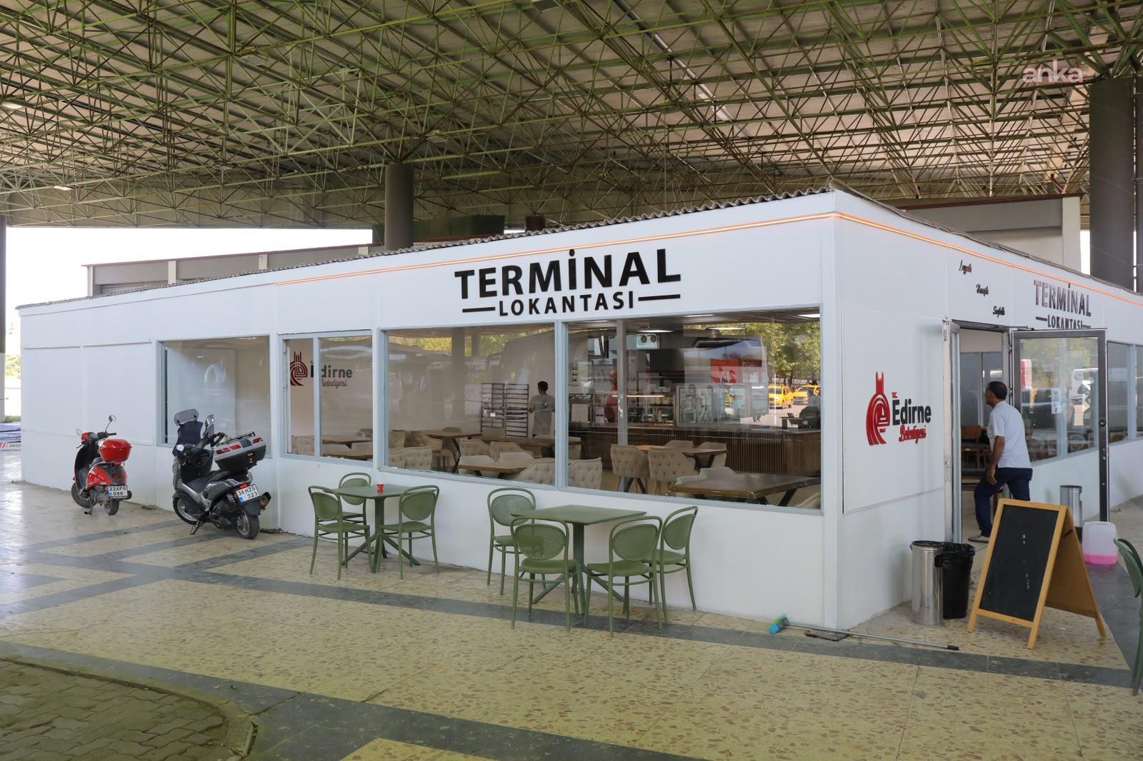 Edirne Otogarı'nda Terminal Lokantası hizmete açıldı
