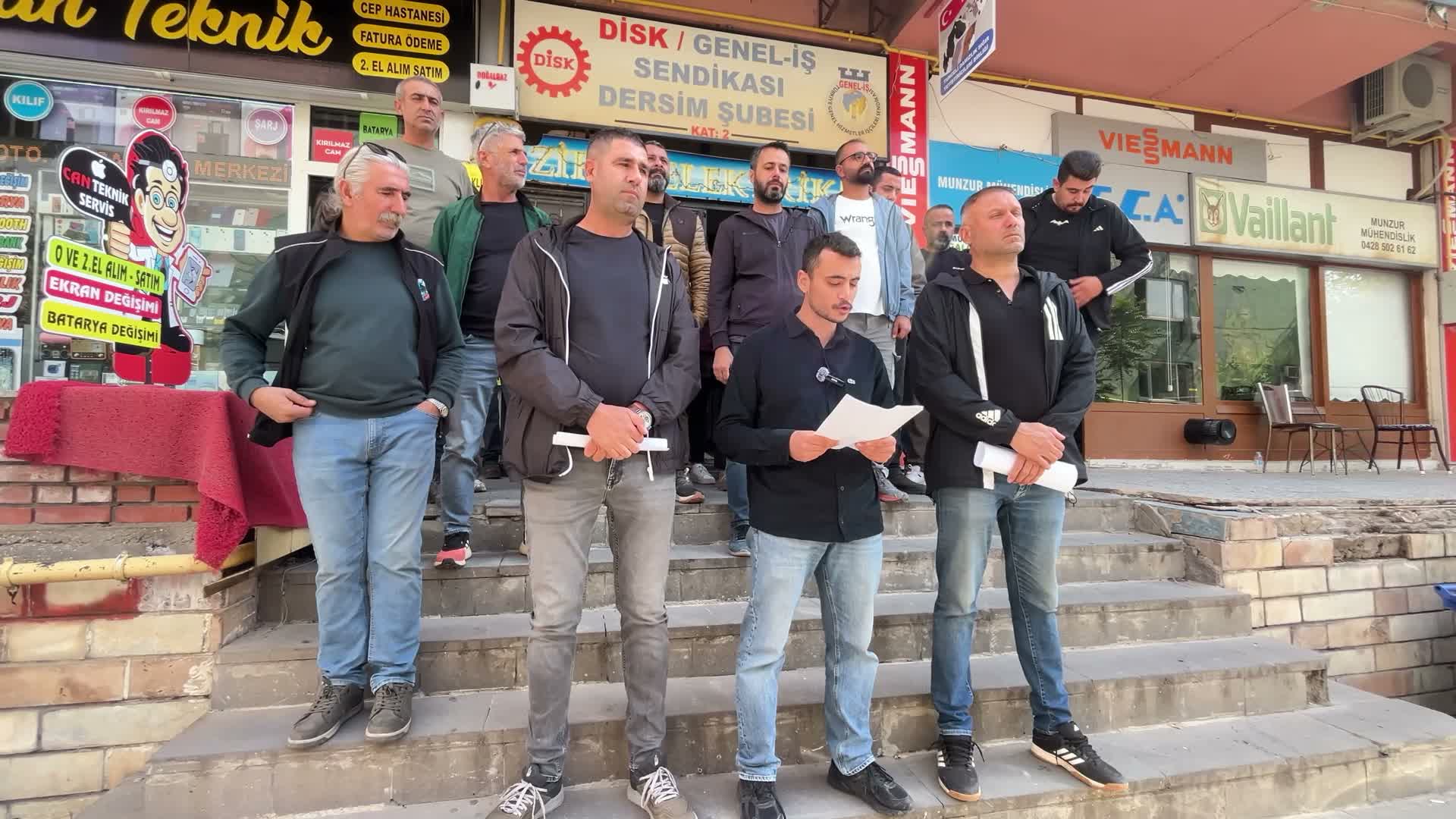 Tunceli’de belediye işçilerinden Genel-İş yönetimine seçim süreci tepkisi: "Üye listeleri paylaşılmıyor"
