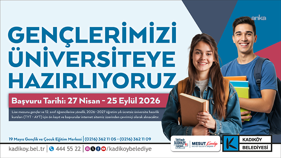Kadıköy Belediyesi’nin üniversite hazırlık kursları için başvurular başladı