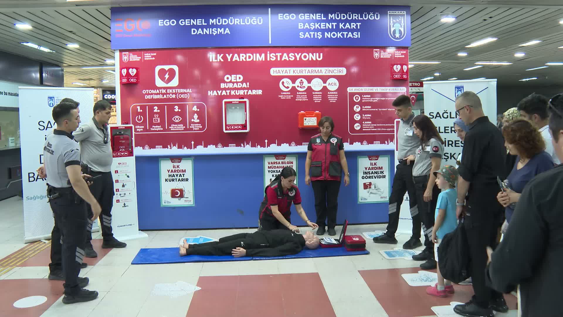 Ankara Büyükşehir Belediyesi'nden Dünya İlk Yardım Günü’ne özel farkındalık tatbikatı