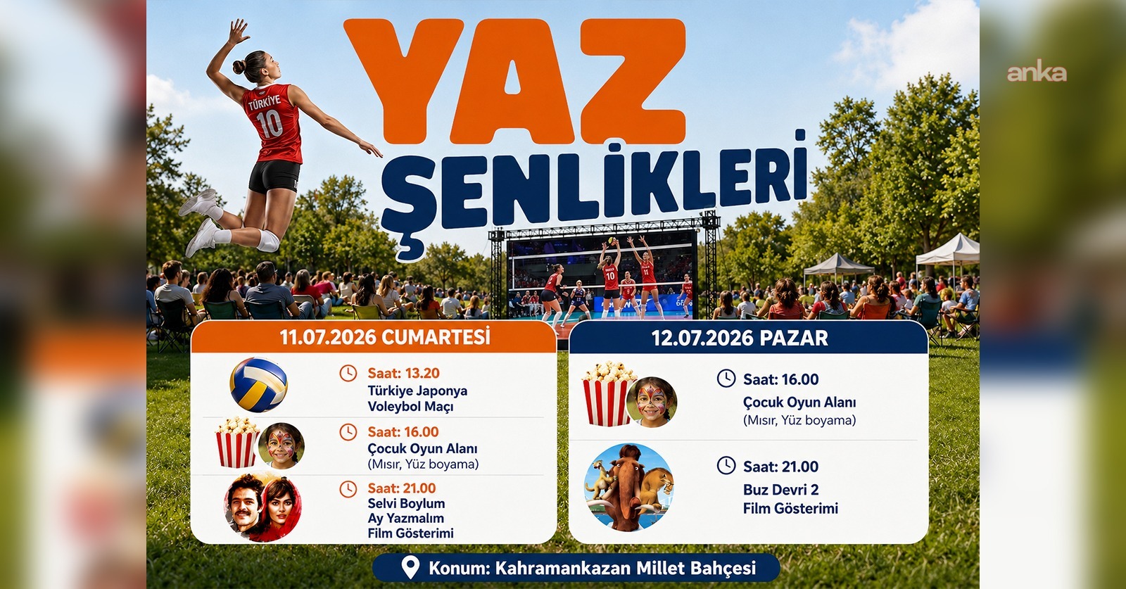 Kahramankazan’da Yaz Şenlikleri başlıyor
