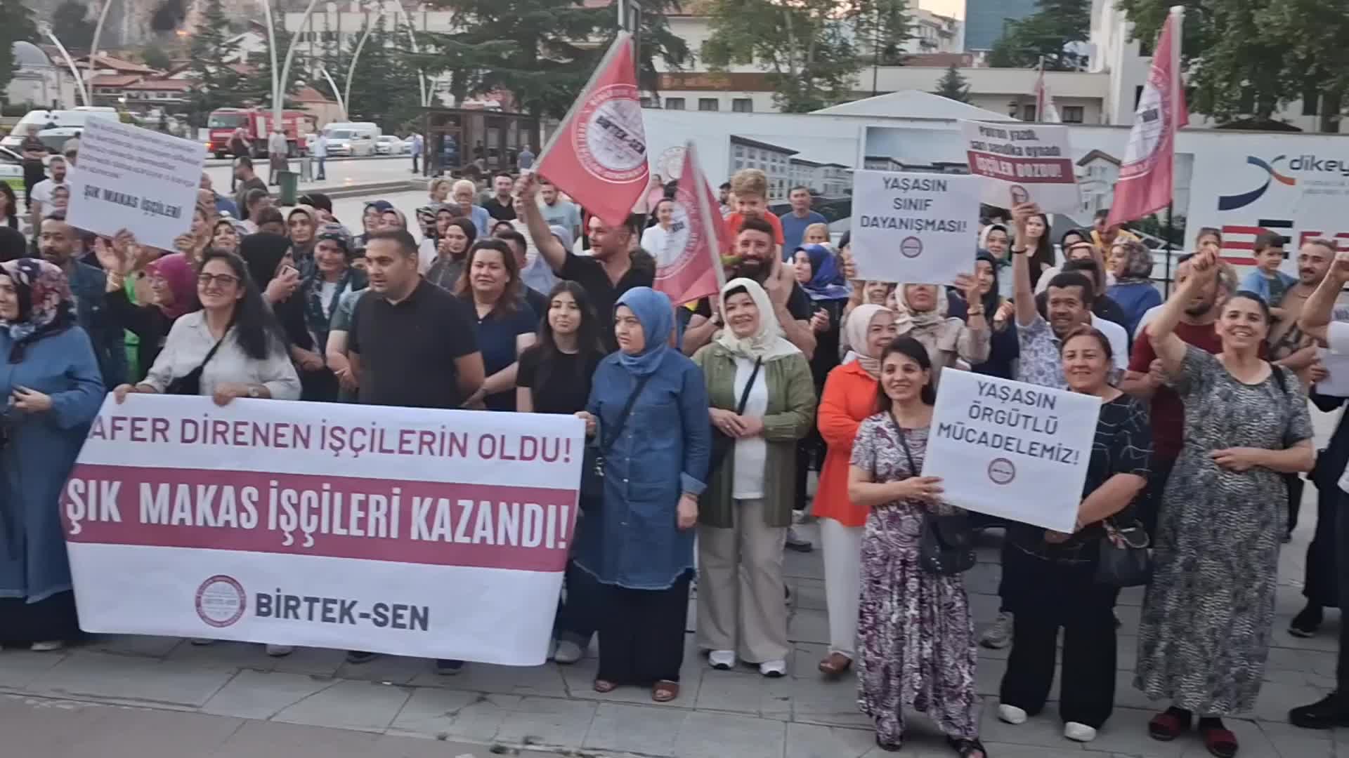 Tokat'ta 260 günlük Şık Makas'ın eylemi zaferle sonuçlandı