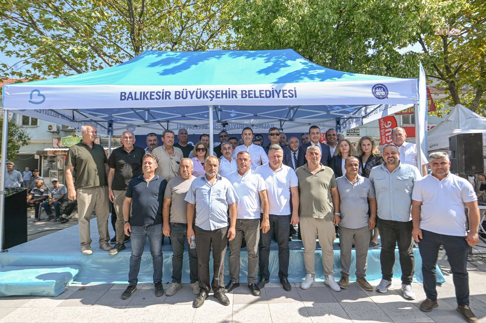 Balıkesir Manyas'ta içme suyu ve sıcak asfalt çalışmaları hizmete açıldı