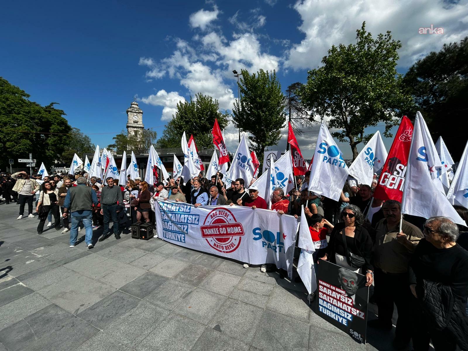 SOL Parti, Taksim'den Dolmabahçe'ye "Bağımsızlık Yürüyüşü" gerçekleştirdi