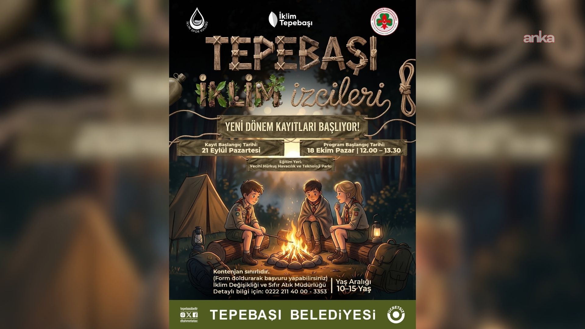 "Tepebaşı İklim İzcileri" programının yeni dönem kayıtları başladı: Kontenjanlar sınırlı olacak
