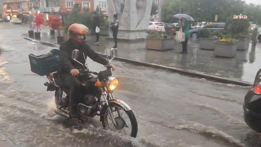 Isparta’da kuvvetli yağış nedeniyle motosiklet ve scooterlara trafik yasağı