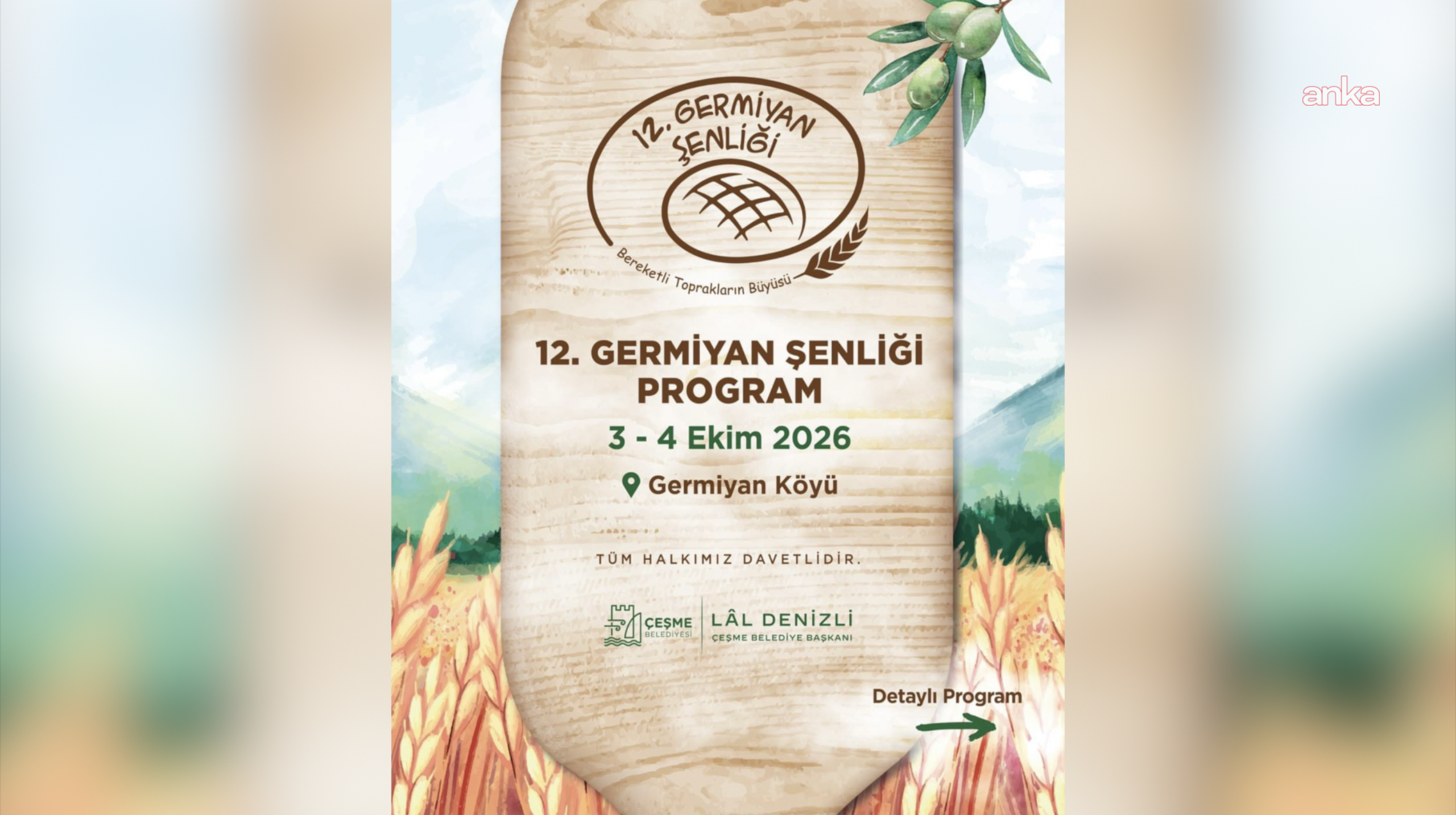 Çeşme’de 12. Germiyan Şenliği 3-4 Ekim’de düzenlenecek
