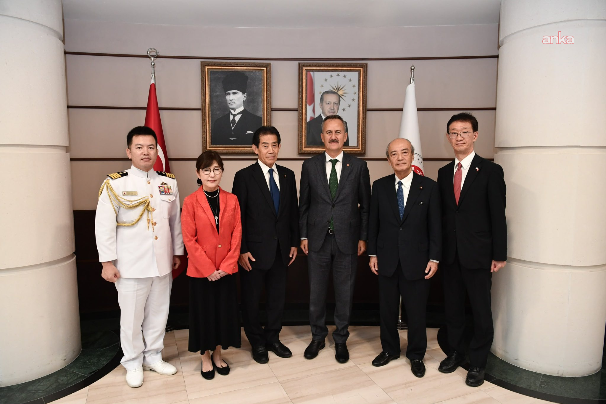 Savunma Sanayii Başkanı Görgün, Türkiye-Japonya Parlamentolar Arası Dostluk Grubu Başkanı Ichiro Aisawa ve heyetiyle görüştü