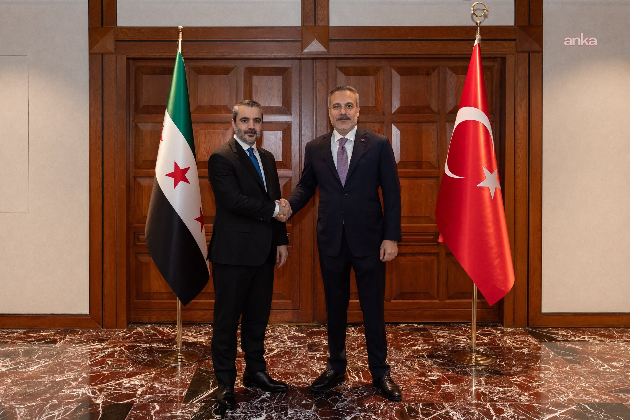 Hakan Fidan Suriye Dışişleri Bakanı Şeybani ile görüştü