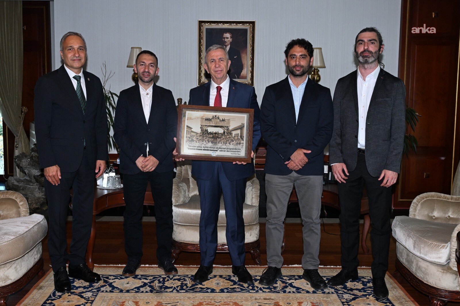 Mansur Yavaş, Özel Öğretmenler Sendikası yöneticileriyle bir araya geldi