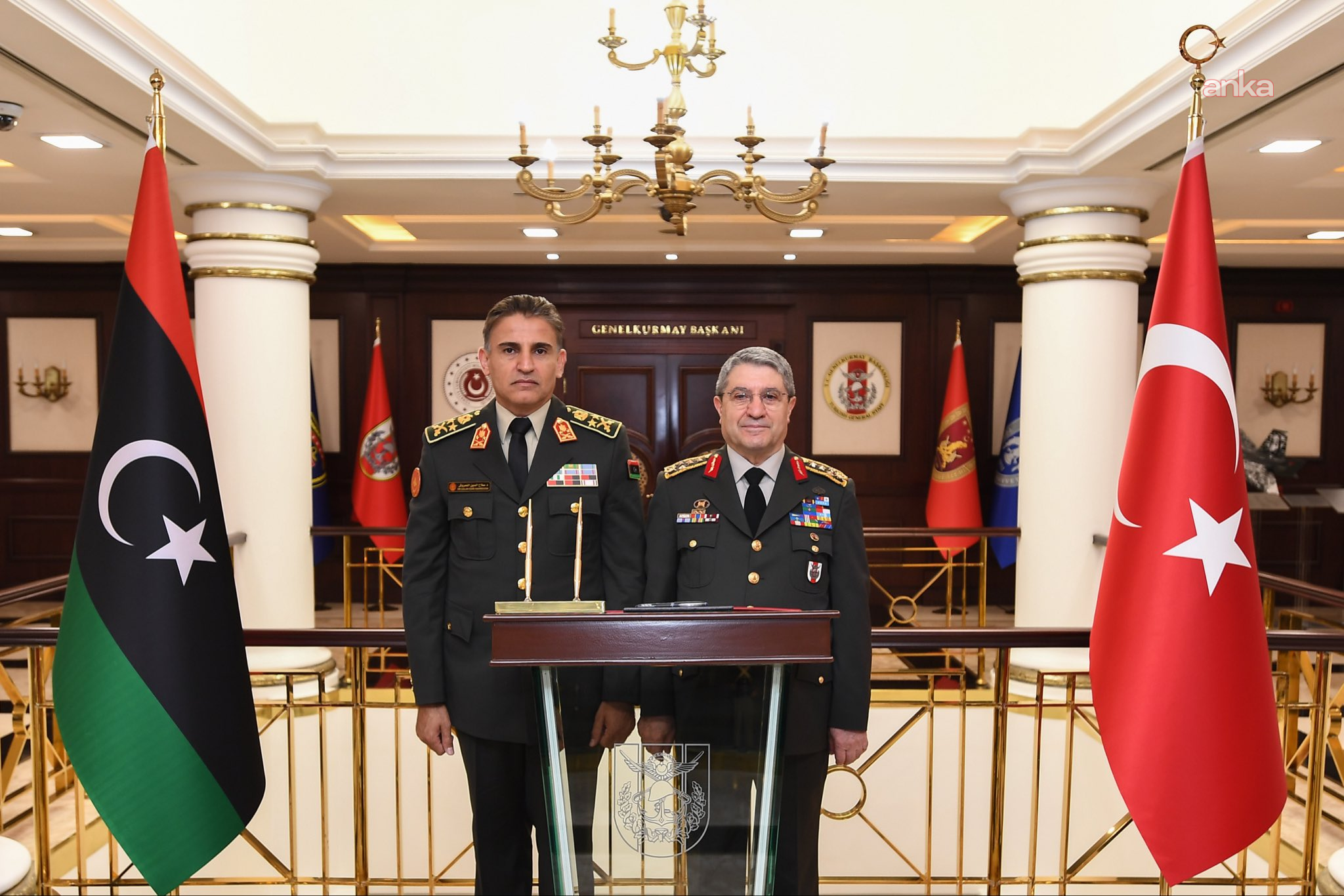 Genelkurmay Başkanı Orgeneral  Bayraktaroğlu, Libya Genelkurmay Başkanı Al-Namroush ile görüştü