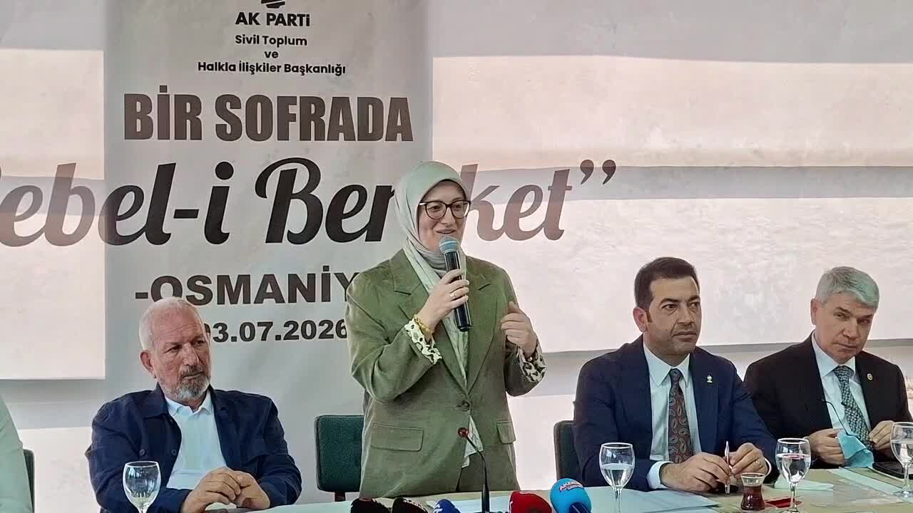 AK Parti Genel Başkan Yardımcısı Belgin Uygur Osmaniye'de: "On bir ilimizde olduğu gibi Osmaniye'mizde de depremin yaraları sarılmış"