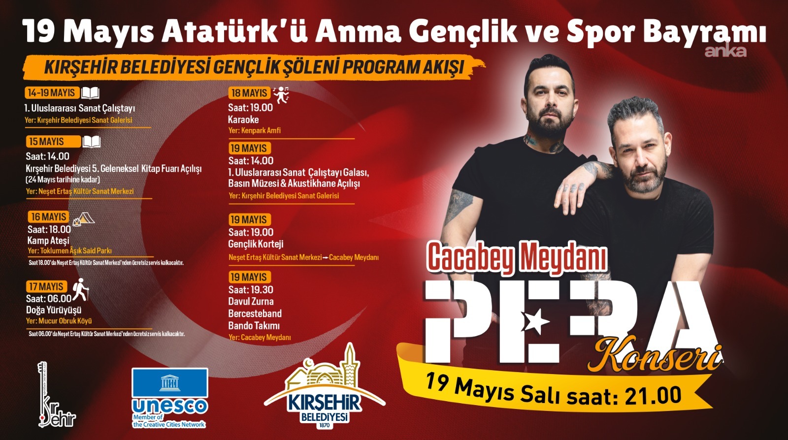 Kırşehir'de 19 Mayıs'ta "Pera" sahne alacak