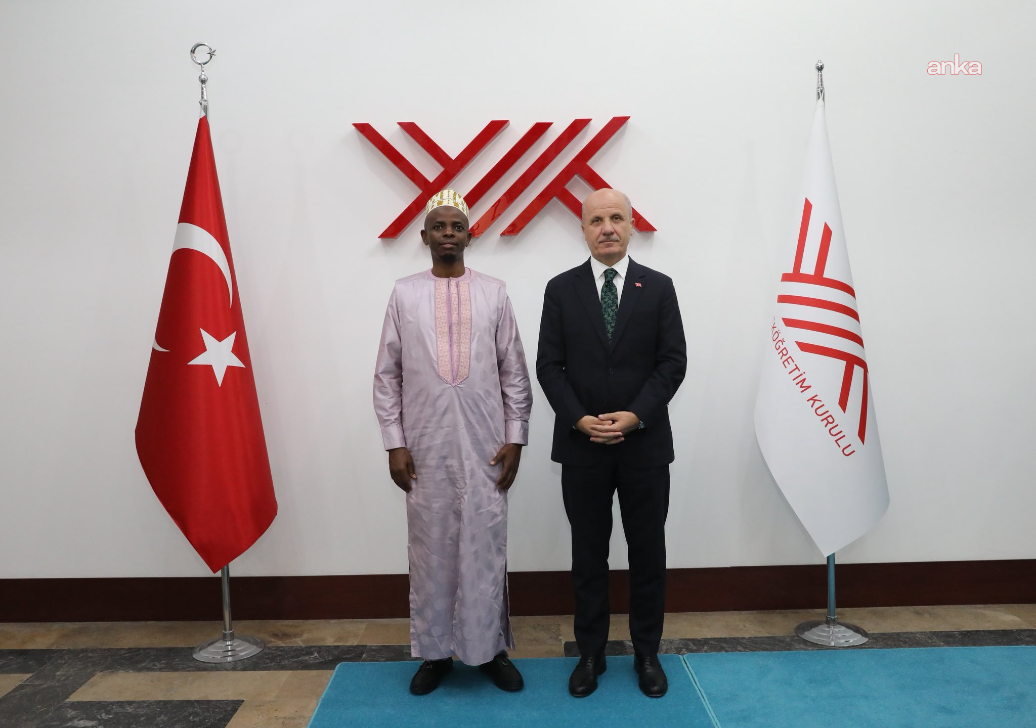YÖK Başkanı Özvar, Ruanda Müftüsü Sindayigaya ile yükseköğretim iş birliğini görüştü