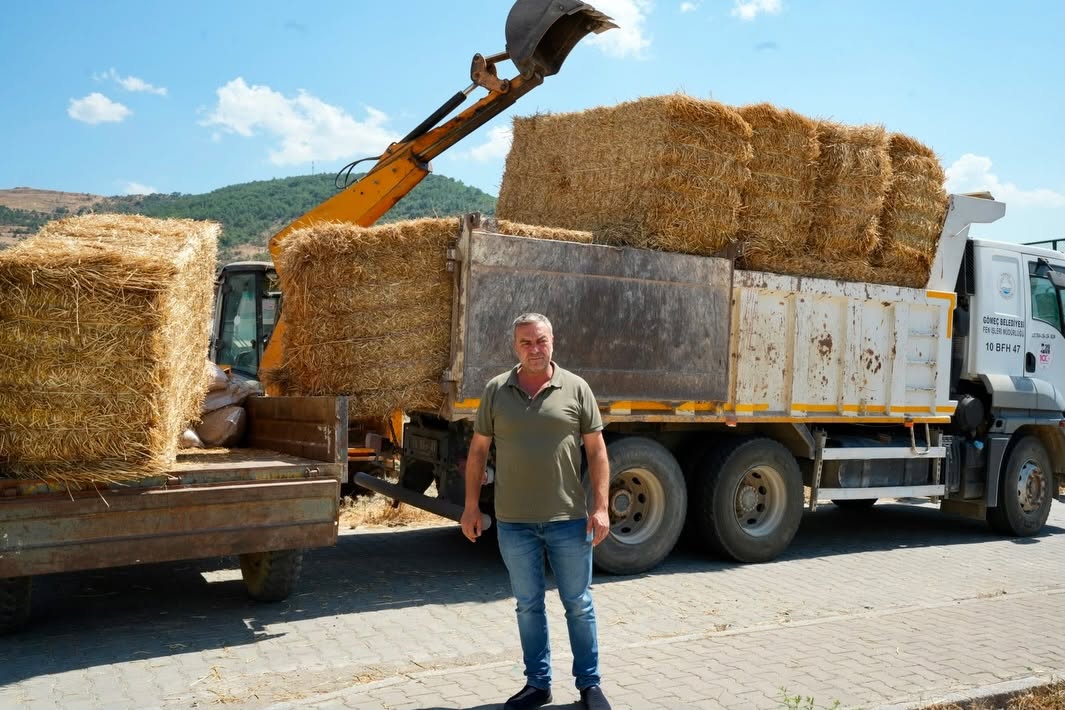 Gömeç Belediyesi’nden yangından etkilenen üreticilere destek