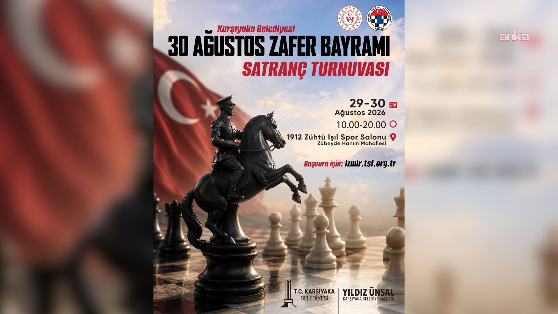 Karşıyaka'da 30 Ağustos ruhu "Satranç Turnuvası" ile taçlanacak